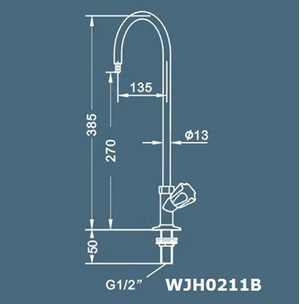 vòi rủa phòng thí nghiệm WJH0211B